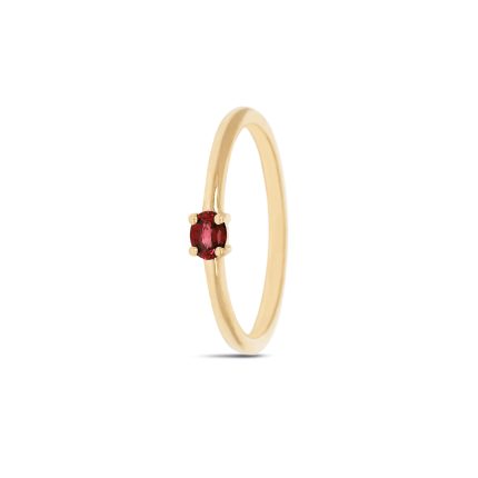 Gouden sieraden Miss Spring met robijn
