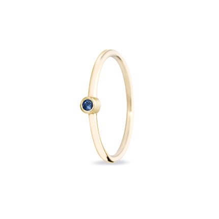 Gouden sieraden Miss Spring met saffier